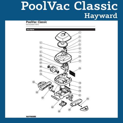 Hayward PoolVac Classic Parts and Accessories