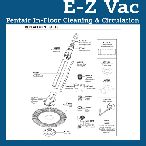 Kreepy Krauly E-Z Vac Parts and Accessories