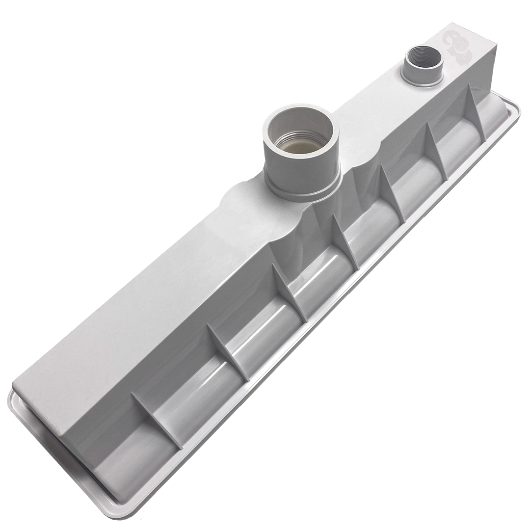 AVSC Single Pebble Top Channel Drain White - Pentair In-Floor(A&A) | 288101