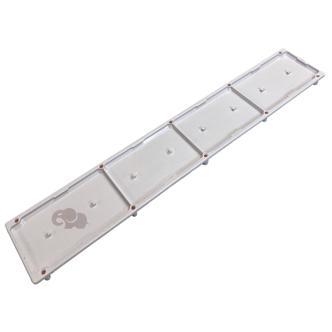 AVSC Single Pebble Top Channel Drain White - Pentair In-Floor(A&A) | 288101