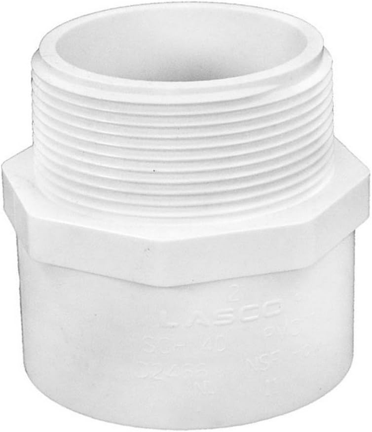 AG 2" x 2" Slip x MPT SCH 40 PVC Male Adapter || 436-020