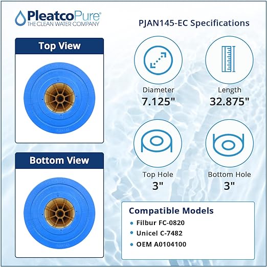 Pleatco Jandy Industries CL580, CV580 Filter Cartridge Replacement