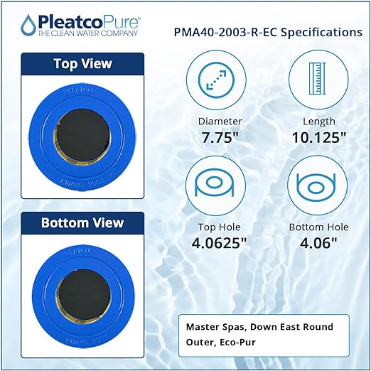 Pleatco Down East Round Outer Filter Cartridge Replacement