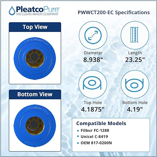 Pleatco Clearwater II 200 Pool Filter Cartridge Replacement