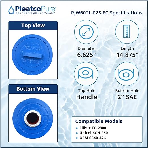 Pleatco Jacuzzi Premium Filter Cartridge Replacement