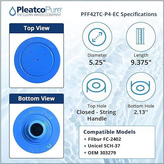 Pleatco Freeflow Spa Filter Cartridge Replacement