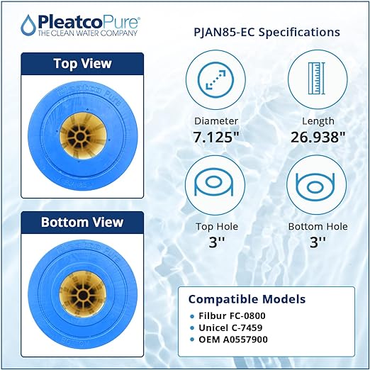 Pleatco Jandy Industries CL340, CV340 Filter Cartridge Replacement