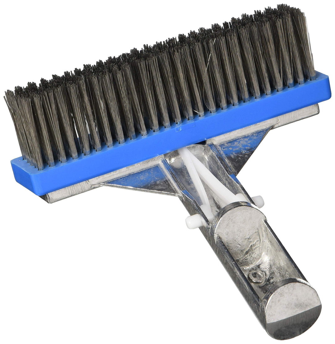 Pentair Algae Brush 6 in. Aluminum Back, Stainless Steel for Plaster, Concrete, Gunite | R111616