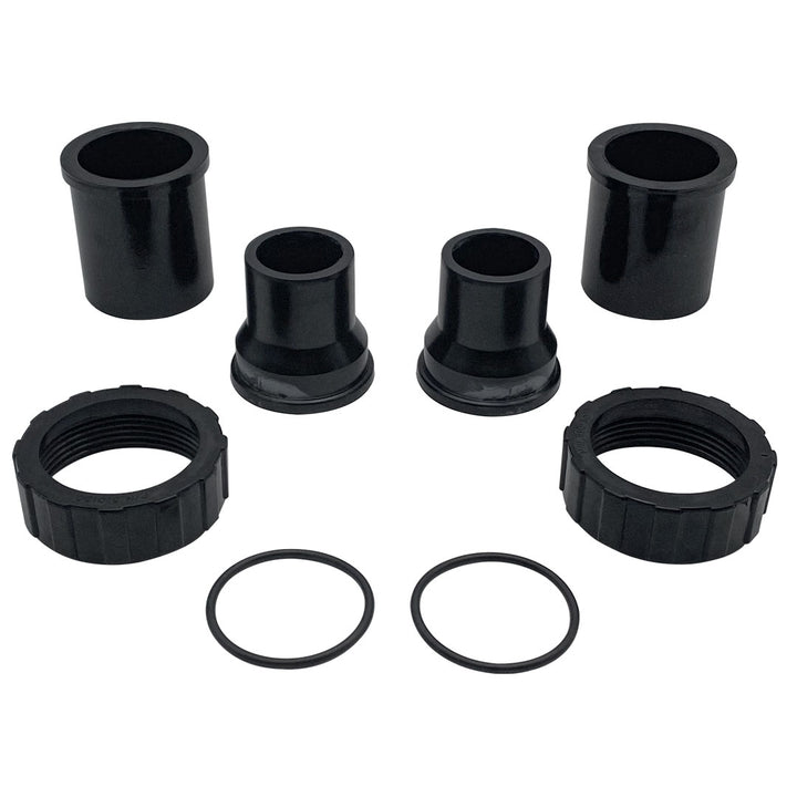 Pentair 1.5" x 2" Black Bulkhead Union Set | 98960311