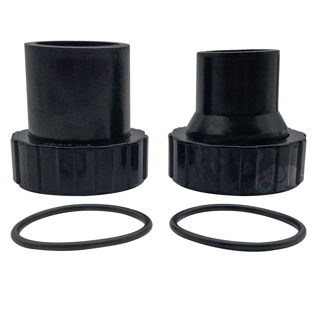 Pentair 1.5" x 2" Black Bulkhead Union Set | 98960311