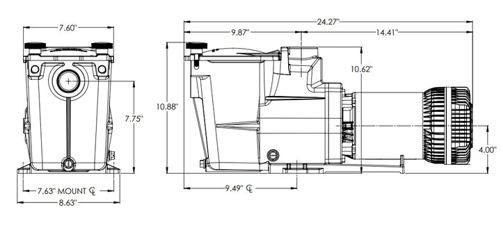 Hayward Super XE Pump 1.65HP | W3SP2610X15XE