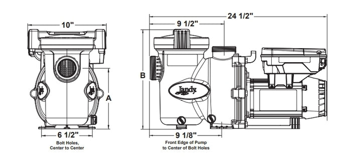 Jandy VS FloPro 1.65HP Pump, 115/230V, No Controller | VSFHP165DV