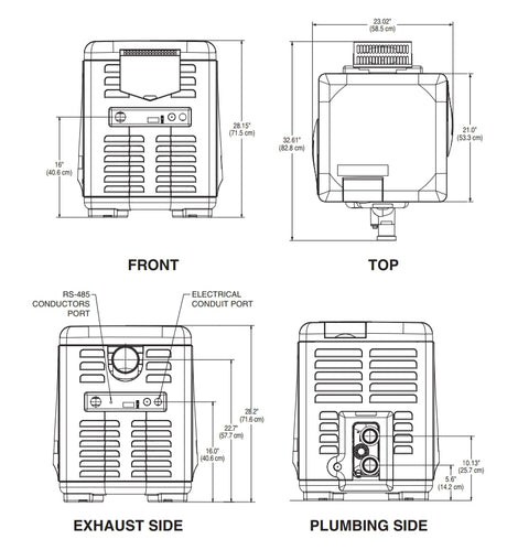 Pentair MasterTemp High Performance Eco-Friendly Pool Heater, Natural Gas, 400K BTU | 460736