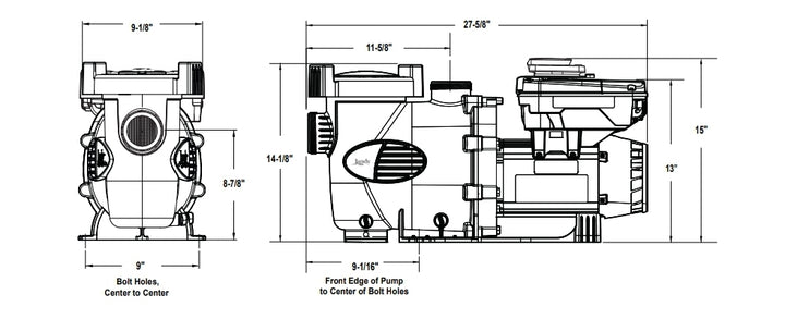 Jandy VS PlusHP Pump 2.7HP 115/230V with SpeedSet Controller | VSPHP270DV2AS