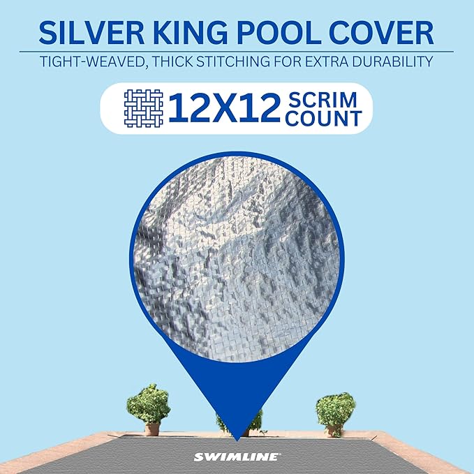 Swimline 16' x 36' Rectangle SilverKing Winter In-Ground Pool Cover | CO142141R