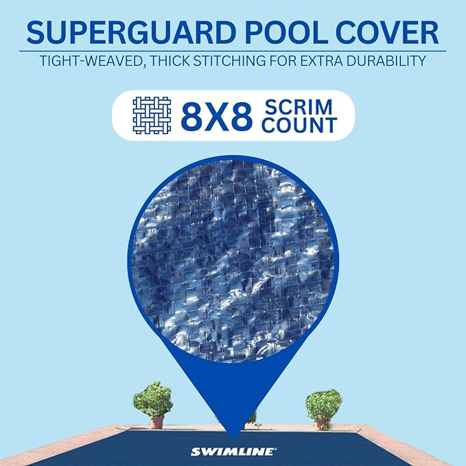 Swimline Hydrotools Super Guard Heavy Duty Pool Cover For Above Ground Swimming Pools | CO81729R