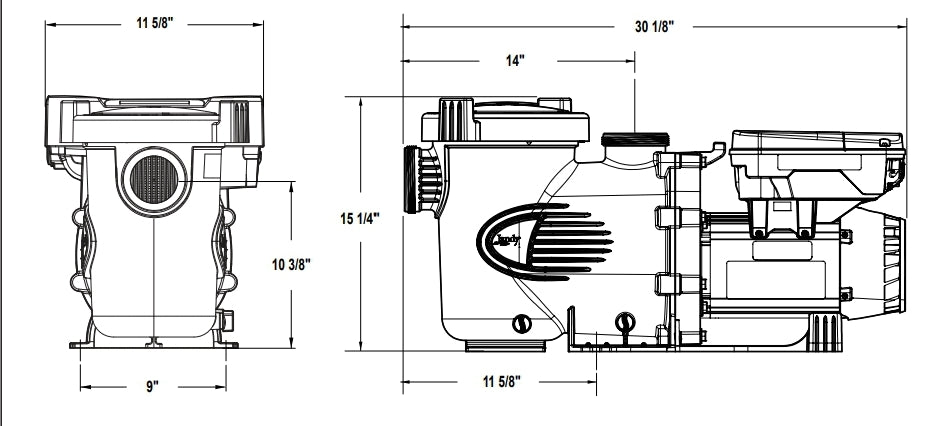 Jandy ePump 2.7 HP Variable-Speed Pump Without Controller | VSSHP270DV2A