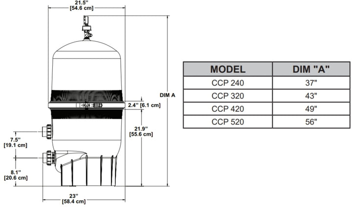 Pentair Clean & Clear Plus Cartridge Filter 320 || EC-160340