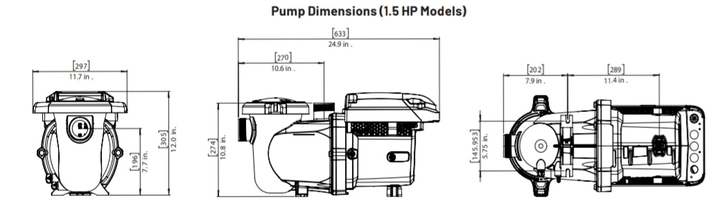 Pentair IntelliPro3 VSF 1.5 Hp | 013065