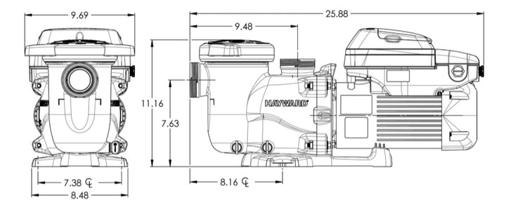 Hayward Super Pump VS 1.65HP 230V | W3SP2603VSP