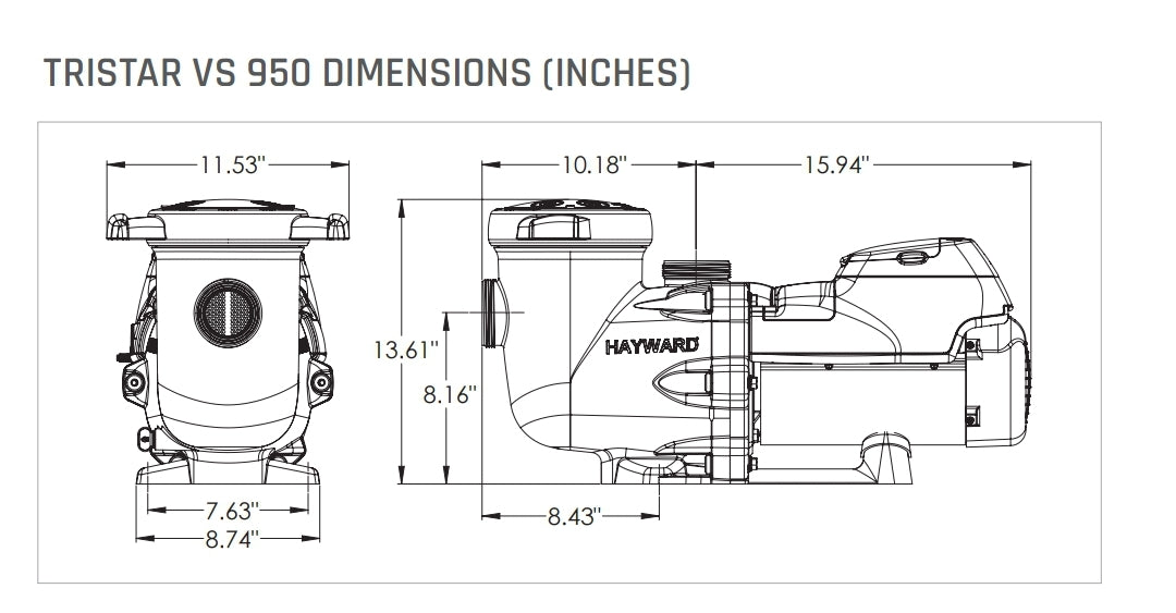 Hayward TriStar VS 2.7HP 115V/230V | W3SP3206VSP