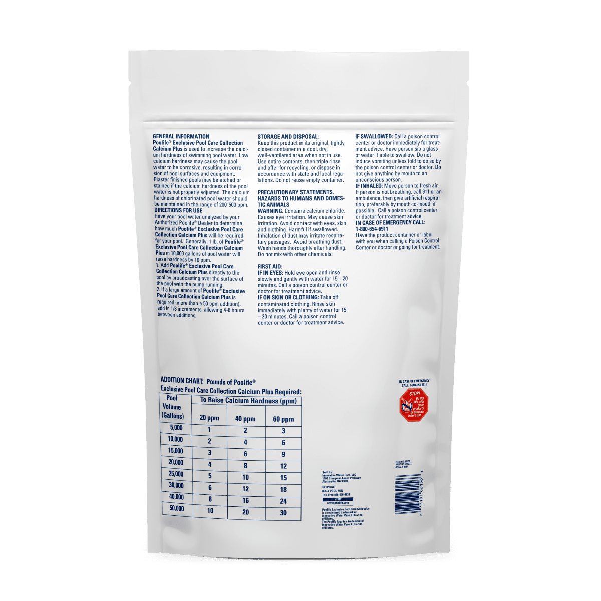 Poolife Calcium Plus (93% / Bag) (8lbs) | 62156