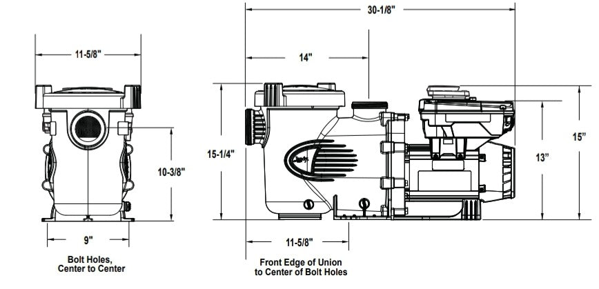 Jandy ePump VS Pool Pump 3.8HP 230V with SpeedSet Controller | VSSHP3802AS