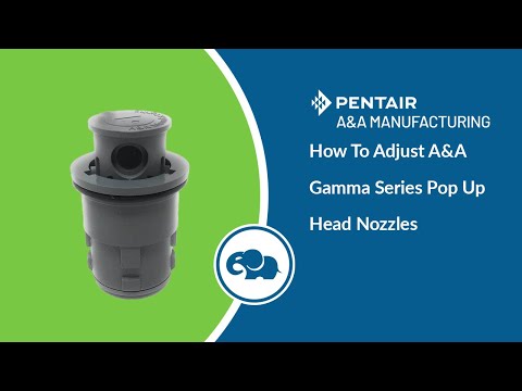 Pentair Gamma Series 2 Adjustable Flow Pop-Up Head (Gray) - Pentair In-Floor(A&A) || 236683