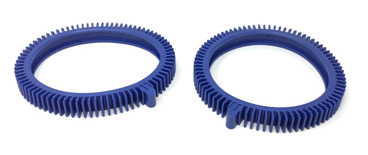 Top View of Hayward AquaNaut 200 400 & 450 Wheel Tread - Super - Blue Met (2 Pack) - ePoolSupply