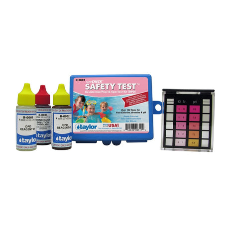 Taylor Technologies Safety Test Kit for Chlorine/Bromine, pH (DPD) - ePoolSupply