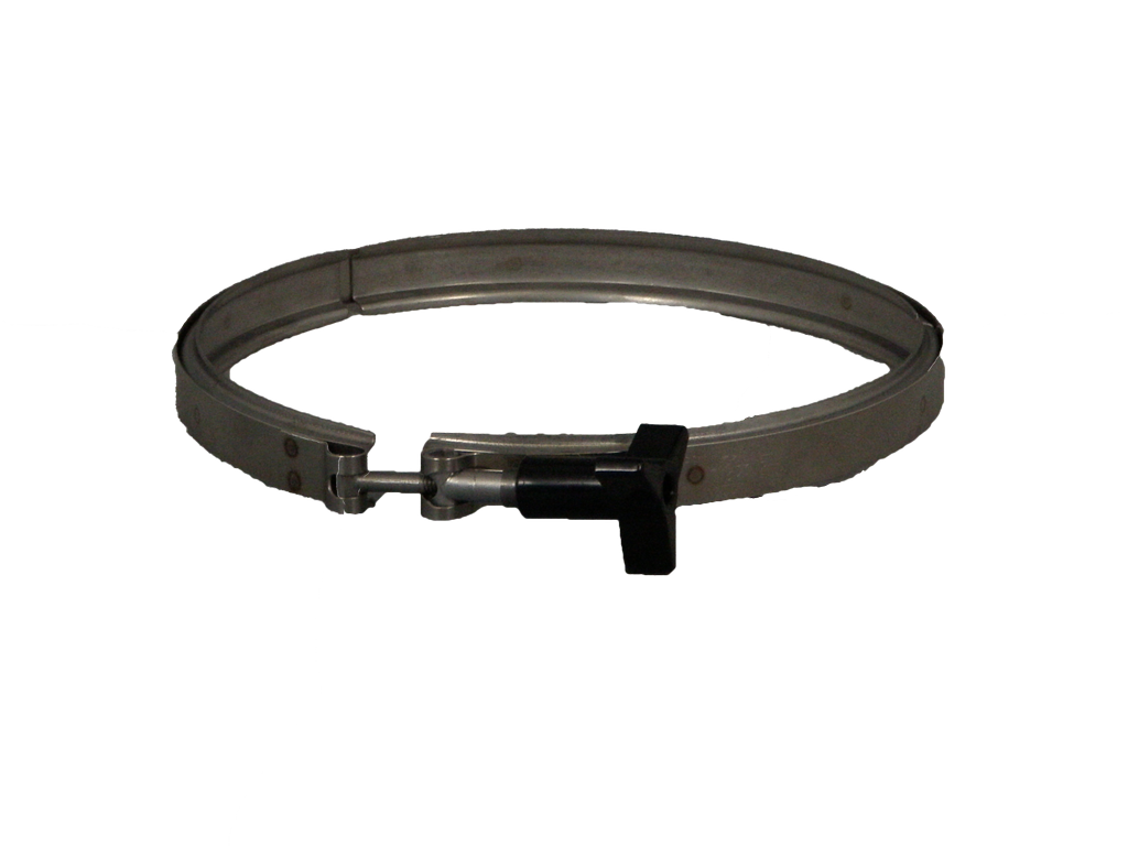 Front View - Paramount In-Floor Cleaning System Band Clamp (Stainless Steel) - ePoolSupply