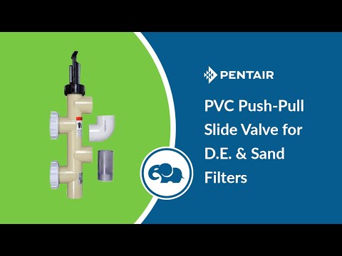 Pentair 263064 PVC Push Pull Slide Valve, 7 1/2 Inch Centerline, Almond, For D.E. and Sand Filters | 263064