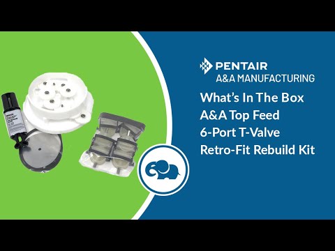 Top Feed 6-Port Ball Valve Complete Rebuild Kit - Pentair In-Floor(A&A) | 230055