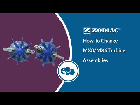 Zodiac MX8/MX6 Elite Cyclonic Scrubbing Turbine Assembly, 2/PK | R0714300