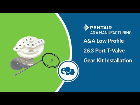 1.5" Low Profile Complete 2&3 Port T-Valve Rebuild Gear Kit - Pentair In-Floor(A&A) | 238510