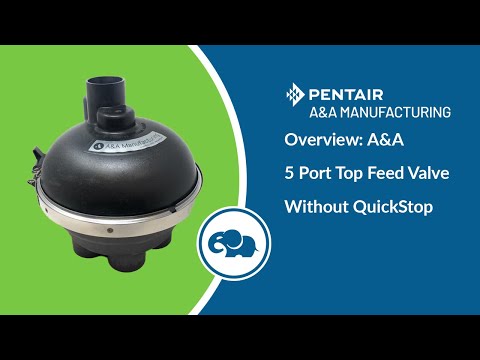 Top Feed Complete 1.5" 5 Port Valve w/o QuikStop - Pentair In-Floor(A&A) | 225571