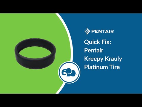 Pentair Kreepy Krauly Platinum Wheel - Rubber Tire - Black | 370405Z